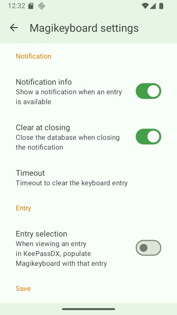 Magikeyboard 设置