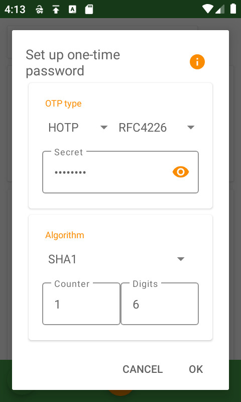 HOTP 配置