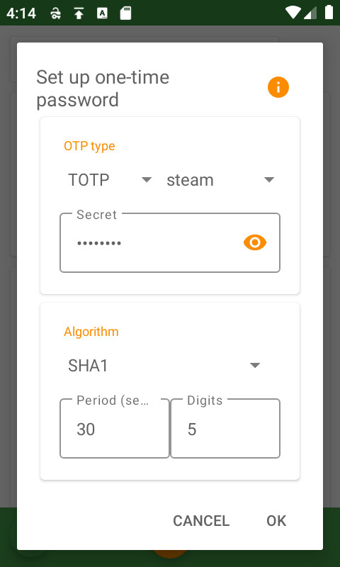 Steam TOTP